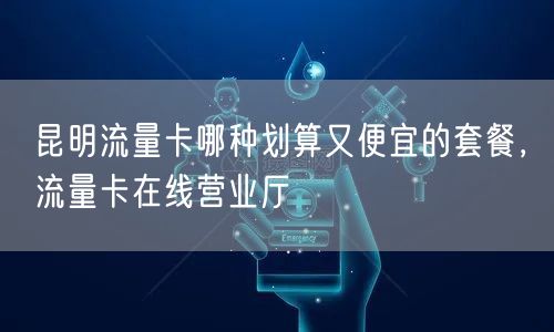 昆明流量卡哪种划算又便宜的套餐，流量卡在线营业厅