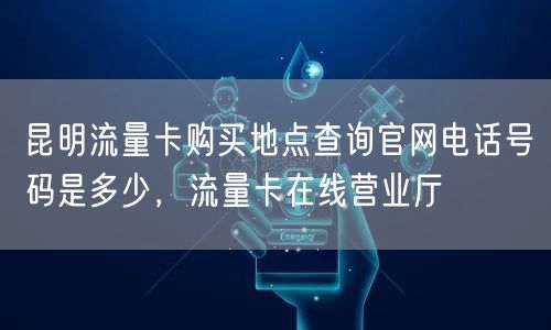 昆明流量卡购买地点查询官网电话号码是多少，流量卡在线营业厅