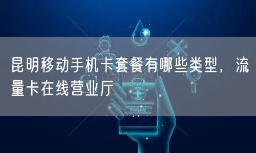昆明移动手机卡套餐有哪些类型，流量卡在线营业厅