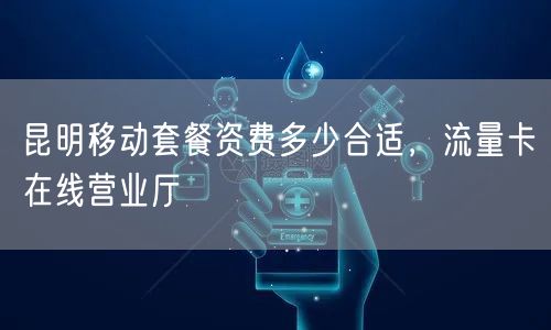 昆明移动套餐资费多少合适，流量卡在线营业厅