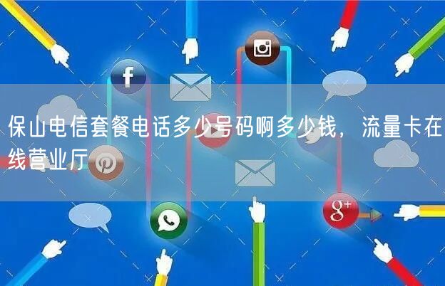 保山电信套餐电话多少号码啊多少钱，流量卡在线营业厅