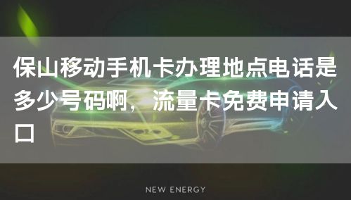 保山移动手机卡办理地点电话是多少号码啊，流量卡免费申请入口