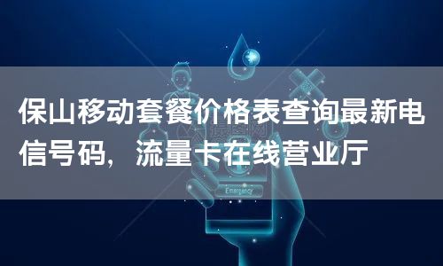 保山移动套餐价格表查询最新电信号码，流量卡在线营业厅