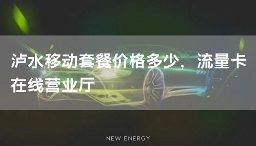 泸水移动套餐价格多少，流量卡在线营业厅