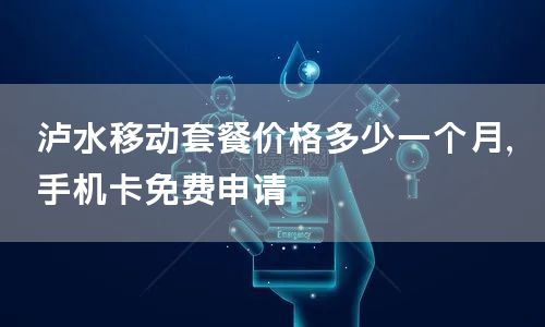 泸水移动套餐价格多少一个月，手机卡免费申请