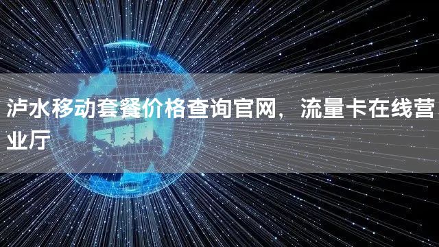 泸水移动套餐价格查询官网，流量卡在线营业厅