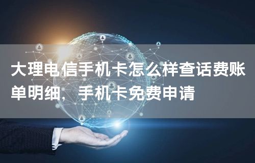 大理电信手机卡怎么样查话费账单明细，手机卡免费申请