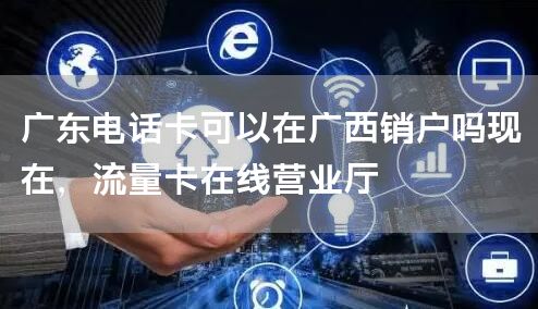 广东电话卡可以在广西销户吗现在，流量卡在线营业厅