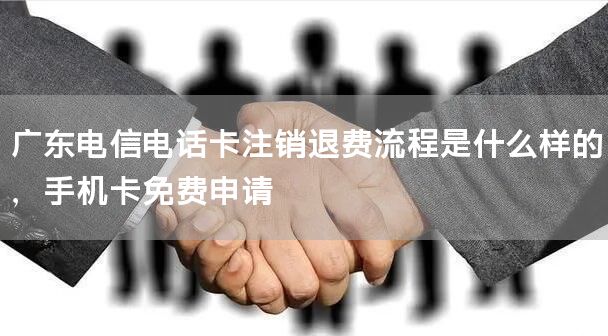 广东电信电话卡注销退费流程是什么样的，手机卡免费申请