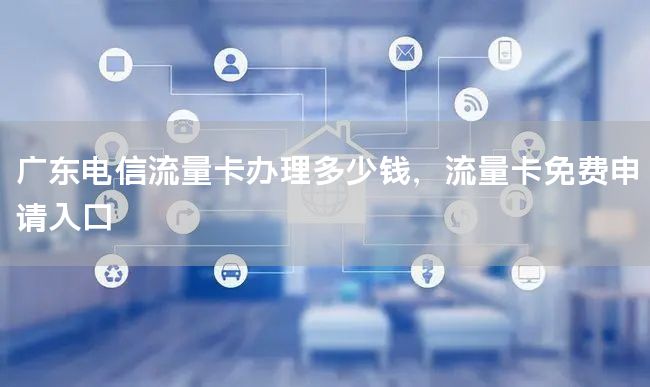 广东电信流量卡办理多少钱，流量卡免费申请入口