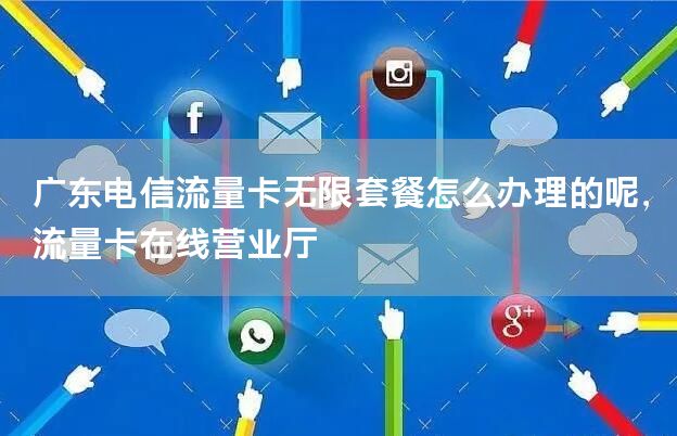广东电信流量卡无限套餐怎么办理的呢，流量卡在线营业厅