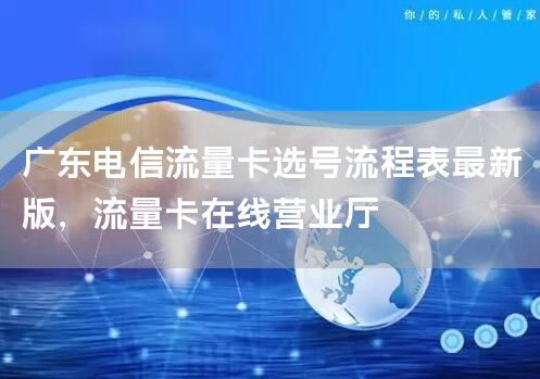 广东电信流量卡选号流程表最新版，流量卡在线营业厅