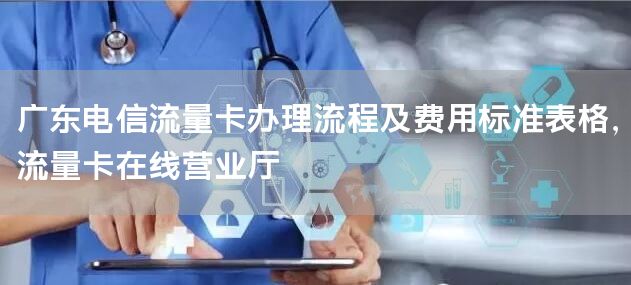 广东电信流量卡办理流程及费用标准表格，流量卡在线营业厅