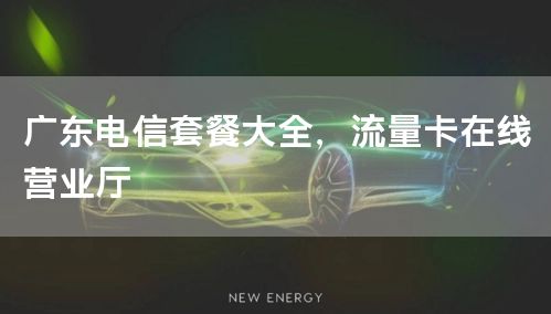 广东电信套餐大全，流量卡在线营业厅