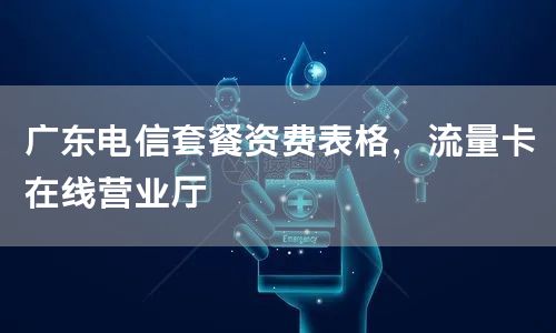 广东电信套餐资费表格，流量卡在线营业厅