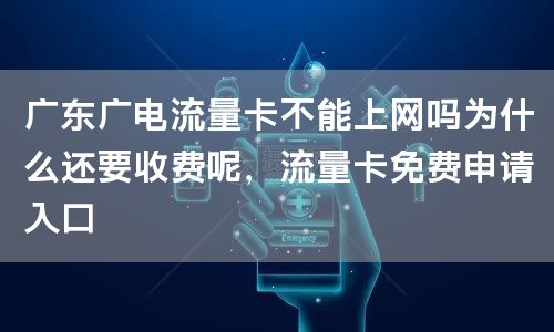 广东广电流量卡不能上网吗为什么还要收费呢，流量卡免费申请入口