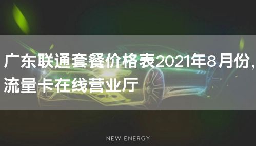 广东联通套餐价格表2021年8月份，流量卡在线营业厅