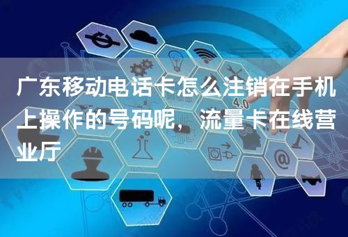 广东移动电话卡怎么注销在手机上操作的号码呢，流量卡在线营业厅