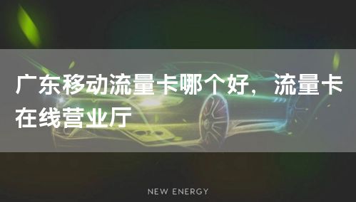 广东移动流量卡哪个好，流量卡在线营业厅