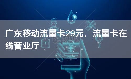 广东移动流量卡29元，流量卡在线营业厅
