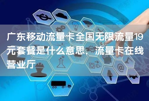 广东移动流量卡全国无限流量19元套餐是什么意思，流量卡在线营业厅