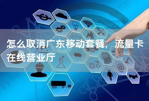 怎么取消广东移动套餐，流量卡在线营业厅