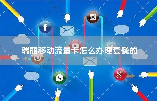 瑞丽移动流量卡怎么办理套餐的