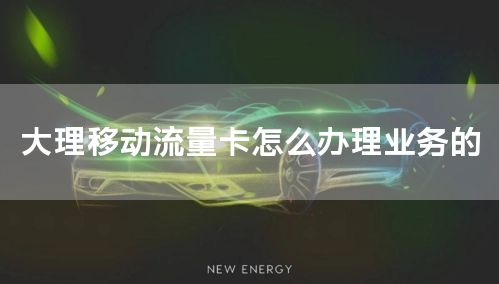 大理移动流量卡怎么办理业务的