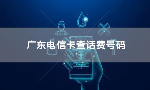 广东电信卡查话费号码