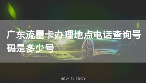 广东流量卡办理地点电话查询号码是多少号