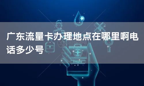 广东流量卡办理地点在哪里啊电话多少号