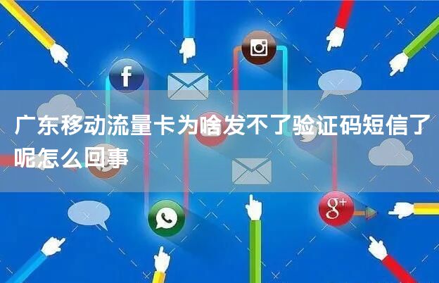广东移动流量卡为啥发不了验证码短信了呢怎么回事