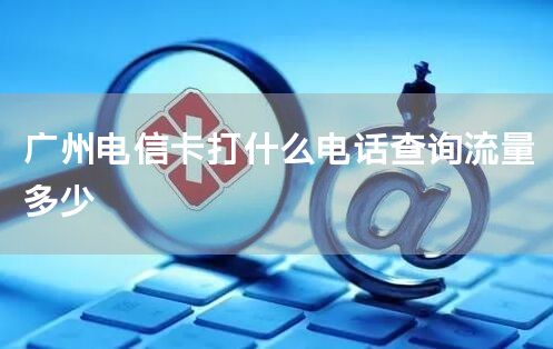 广州电信卡打什么电话查询流量多少