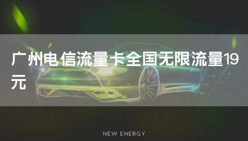 广州电信流量卡全国无限流量19元