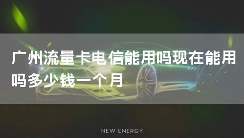 广州流量卡电信能用吗现在能用吗多少钱一个月