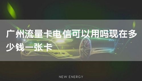广州流量卡电信可以用吗现在多少钱一张卡