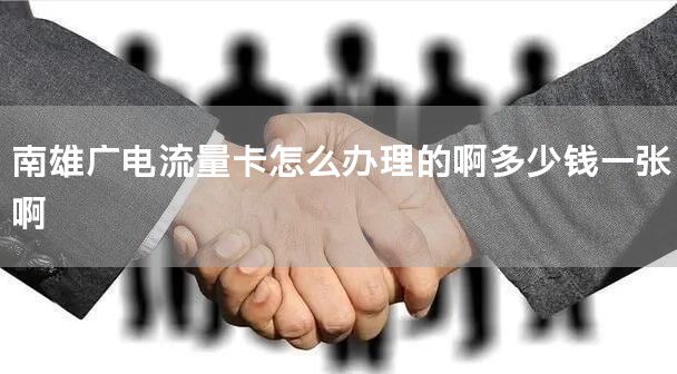 南雄广电流量卡怎么办理的啊多少钱一张啊